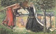 Dante Gabriel Rossetti Arthur's Tomb: The Last Meeting of Launcelort and Guinevere (mk28) Sweden oil painting artist